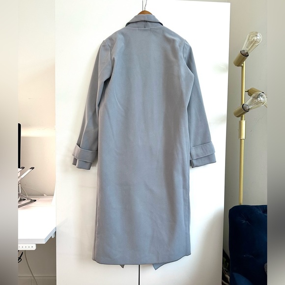Missguided Gray Oversized Waterfall Duster Coat - Picture 4 of 5
